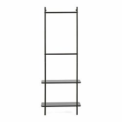 Černý nástěnný kovový set do předsíně Kave Home Galatia