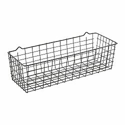 Černý nástěnný kuchyňský košík Metaltex Koala Lava