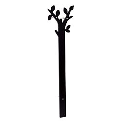 Černý nástěnný věšák Mauro Ferretti Marcos Nero, 30x120 cm