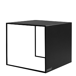 Černý odkládací stolek Custom Form 2Wall, 50 x 50 cm