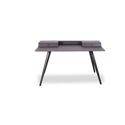 Černý psací stůl WOOD AND VISION Stick, 136 x 60 cm
