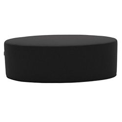 Černý puf Softline Bon-Bon Felt Black, délka 120 cm