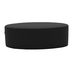 Černý puf Softline Bon-Bon Valencia Black, délka 120 cm