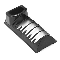 Černý stojan na talíře Addis Essentials, 35 x 8,5 cm