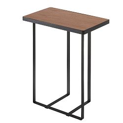 Černý stolek se stojanem na časopisy Tower Magazine Rack&Table