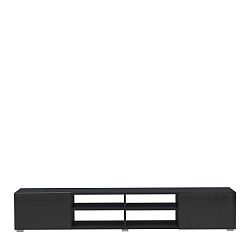 Černý televizní stolek Symbiosis Podium, šířka 185 cm