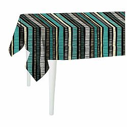 Černý ubrus Mike & Co. NEW YORK Jungle Stripes, 140 x 140 cm