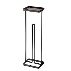 Černý zásobník na toaletní papíry s poličkou Yamazaki Tower