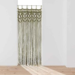 Černý závěs do dveří 90x200 cm Macarena – douceur d'intérieur