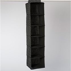 Černý závěsný organizér se 6 přihrádkami Compactor Garment