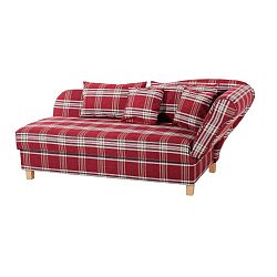 Červená károvaná lenoška Max Winzer Selma, levý roh