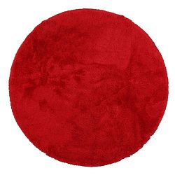Červená předložka do koupelny Confetti Bathmats Miami, ⌀ 100 cm