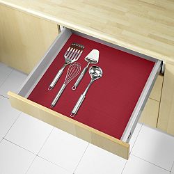 Červená protiskluzová podložka do zásuvky Wenko Anti Slip, 150 x 50 cm