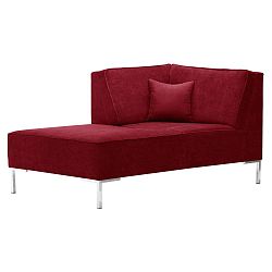 Červená rohová lenoška Corinne Cobson Home Blackbird, levý roh