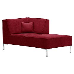 Červená rohová lenoška Corinne Cobson Home Blackbird, pravý roh