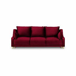 Červená rozkládací pohovka s úložným prostorem Mazzini Sofas Pansy, 215 cm