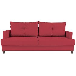 Červená rozkládací třímístná pohovka Mel Art Lorenzo