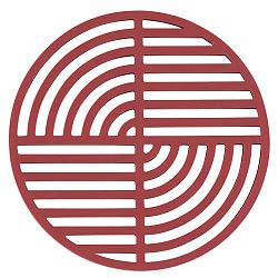 Červená silikonová podložka pod horké nádoby Zone Trudo