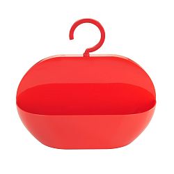 Červená úložná závěsná kapsa do sprchy Wenko Cocktail Red