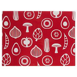 Červené skleněné krájecí prkénko Premier Housewares