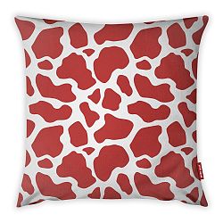 Červeno-bílý povlak na polštář Vitaus Animal Print, 43 x 43 cm
