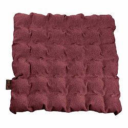 Červeno-fialový sedací polštářek s masážními míčky Linda Vrňáková Bubbles, 55 x 55 cm