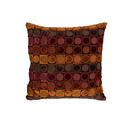 Červeno-oranžový polštář Dutchbone Ottava, 45 x 45 cm