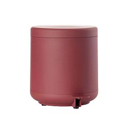 Červený koupelnový odpadkový koš s pedálem Zone UME, 4 l