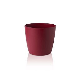 Červený květináč s pojízdnými kolečky Gardenico Ella Twist'n'Roll Smart System, ø 40 cm