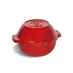 Červený otočný hrnec na brambory Emile Henry Flame, ⌀ 25 cm