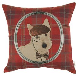 Červený povlak na polštář Apolena Jaques, 43 x 43 cm