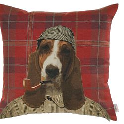 Červený povlak na polštář Apolena Lennard, 43 x 43 cm