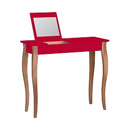 Červený toaletní stolek se zrcadlem Ragaba Lillo, šířka 85 cm