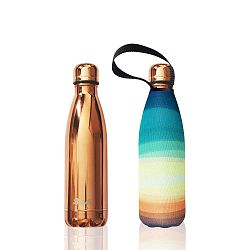 Cestovní termolahev v barvě růžového zlata z nerezové oceli s obalem BBBYO Morning, 500 ml