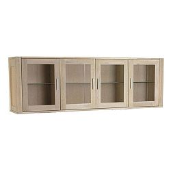 Čtyřdveřová nástěnná skříňka z dubového dřeva Knuds Texas