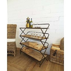 Čtyřposchoďový regál Orchidea MIlano Vintage Mood, výška 105 cm