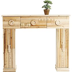 Dekorativní krbová římsa z jedlového dřeva Kare Design Ornaments