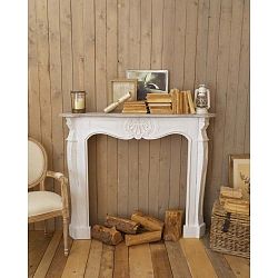 Dekorativní krbová římsa z mahagonového dřeva Orchidea Milano