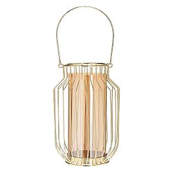 Dekorativní lucerna ve zlaté barvě InArt Magic Lantern, výška 24 cm