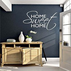 Dekorativní nálepka na stěnu White Home Sweet Home