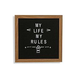 Dekorativní obraz s měnitelným nápisem Versa Big Vintage Letter, 25 x 25 cm