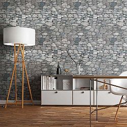 Dekorativní samolepka na zeď Ambiance Auverge Stone, 40 x 40 cm