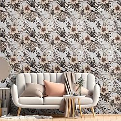 Dekorativní samolepka na zeď Ambiance Flowers, 60 x 60 cm