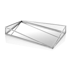 Dekorativní skleněný tác The Mia Glamour, 33 x 20 cm