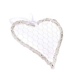 Dekorativní závěsné srdce Dakls Rattano Heart Quatro