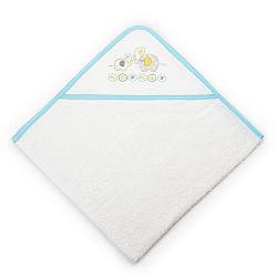 Dětská osuška ze 100% bavlny s kapucí Naf Naf Elephant, 100 x 100 cm