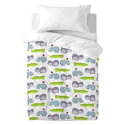 Dětské bavlněné povlečení na peřinu a polštář Mr. Fox Hippo, 100 x 120 cm