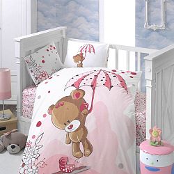 Dětské povlečení s prostěradlem a 2 povlaky na polštáře Ton Ton, 100 x 150 cm