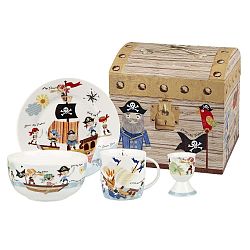 Dětský jídelní set z porcelánu Churchill China Pirates
