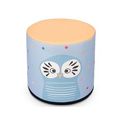 Dětský sedací puf s motivem sovy KICOTI, 40 x 40 cm